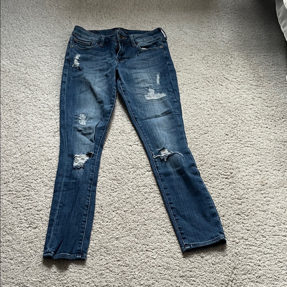 Distressed Blue Women's Jeans
